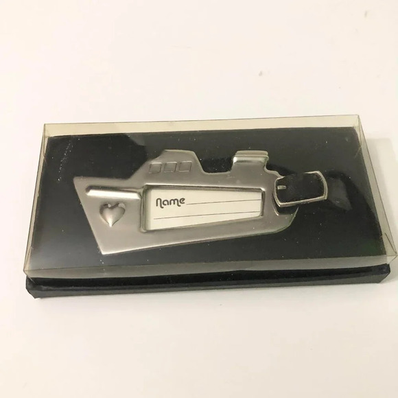 Kate Aspen Metal Luggage Name  Tag - Picture 12 of 14